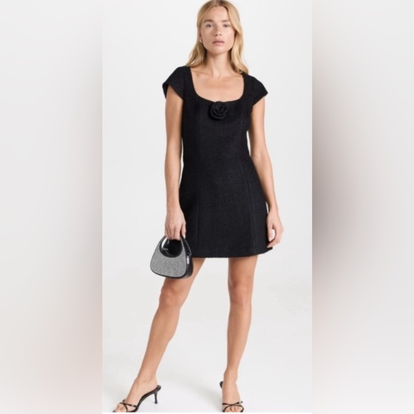 Reformation Dresses & Skirts - NEW NWT Reformation Zada Wool Blend Rosette Cap Sleeve Mini Dress Size 12